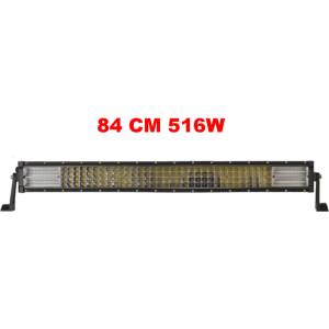  84 См 516W Мощен 7D 7Д Led Bar Лед Диоден Бар Прожектор 12V 24V 4 Редов