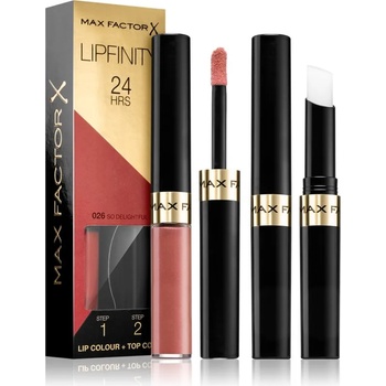Image 1 of MAX Factor Lipfinity Lip Colour дълготрайно червило с балсам цвят 026 So Delightful 4, 2 гр