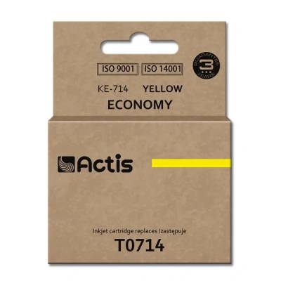 Compatible Мастило Actis KE-714 (заместител за Epson T0714, T0894, T1004, стандартно, 13, 5 ml, жълто) (KE-714)