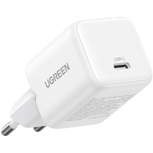 UGREEN 30W USB-C GaN бързо зарядно устройство бяло EU X513