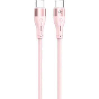 Tellur TLL155511 USB Type C/Type C, 1m, růžový