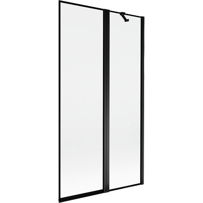 Mist двукрилен параван за вана, десен, 100 x 150 см, черна рамка, черен - 8A9-100-011-70-70-P (8A9-100-011-70-70-P)