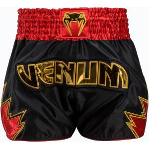 Venum Inferno Мъжки шорти за тренировка по муай тай черни/златни/червени
