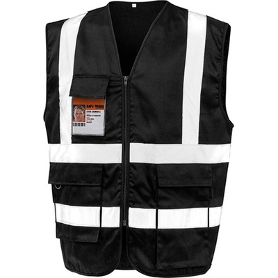 Result Unisex ťažká bezpečnostná vesta R477X Black
