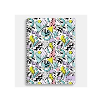 Sentio Тетрадка със спирала A4, 105 листа, 3 теми Retro