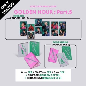 Daniel Shopping s. r. o Ateez: Golden Hour: Part. 5 (TOKTOQ SET With KQENT Benefit) - 4CD+Poca Album (095108)