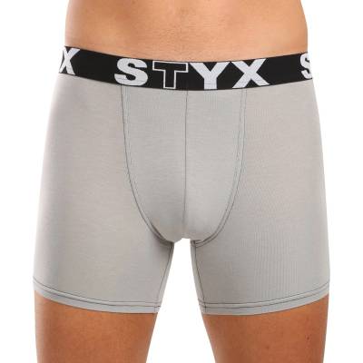 Styx Мъжки боксерки Styx long спортна гума светлосиви Styx | Siv | МЪЖЕ | XL