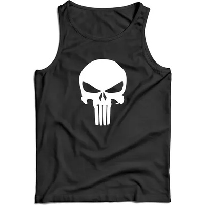 DRAGOWA Мъжки потник Punisher, черен 160 г/м2 (3783)