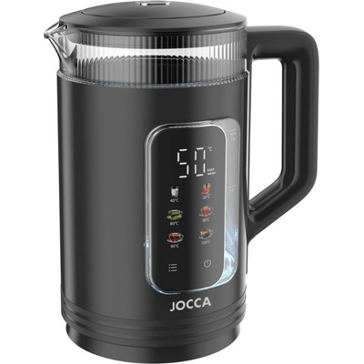 JOCCA Черна електрическа кана JOCCA Easy Touch 1, 5 л с управление чрез сензорен екран