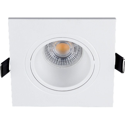 ELMARK Led ПЛАСТМАСОВА КВАДРАТНА ЛУНА par 16 cob 7w 2700- (92s117ww/w)