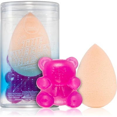 BeautyBlender The Sweetest Blend BeautyBlender čistič na štetce 1 ks + Nude hubka na make-up