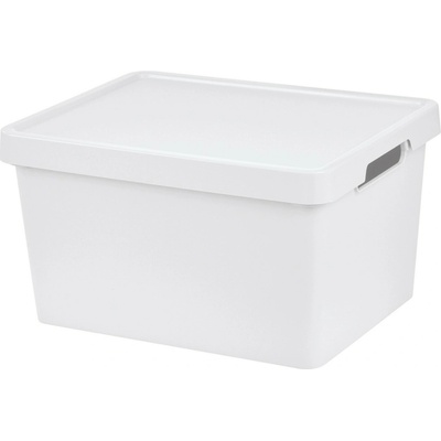Tontarelli úložný box s víkem Maya 16,2 L 36 x 28 x 20 cm bílá