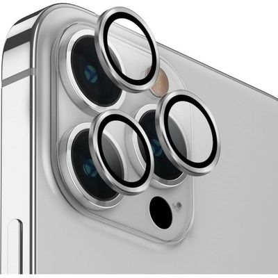 Uniq Предпазни стъклени лещи за камерата на Apple iPhone 14 Pro/14 Pro Max, Uniq Optix, сребрист (UNIQ-IP6.1P-6.7PM-LENSSIL)