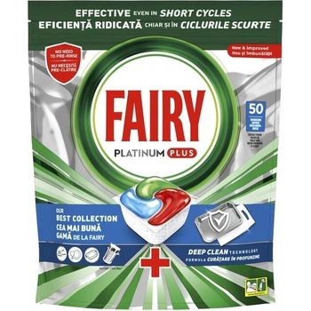 Fairy Платинум + Deep Clean таблетки, препарат за съдове, 50бр (1100017450)