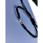 Златен кръст с черен конец за мъж - kathrynbracelets - 97,79 лв
