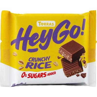 Torras Hey Go Mléčná s křupavou rýží bez přidaného cukru 60 g