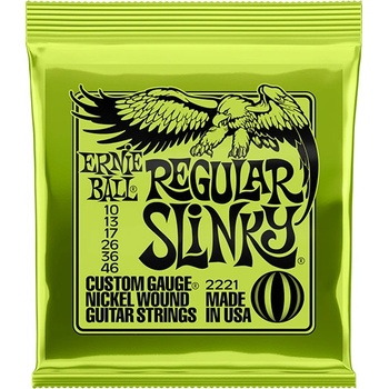 Ernie Ball 2221 Regular Slinky, Струни за електрическа китара 10-46 (Regular Slinky 10-46)