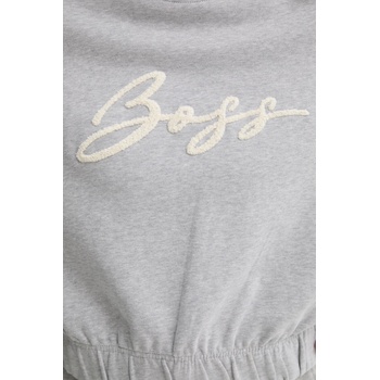 BOSS Orange Памучен суичър BOSS Orange в сиво с меланжов десен 50547796 (50547796)