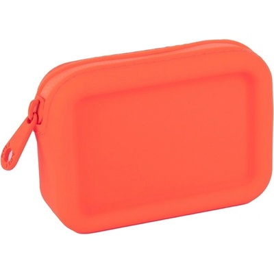 Silikonová peněženka Neon oranžová