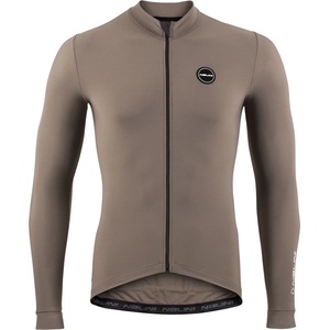 Nalini Фланелка с дълъг ръкав за колоездене Nalini New Soft Wrap L/S Jersey Cycling jersey - Brown Bark (056-3822-0213)