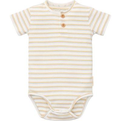 Little Dutch Бебешко боди с къс ръкав Little Dutch - Multi stripe, 68 cm, 4-6 м (CL24290004)