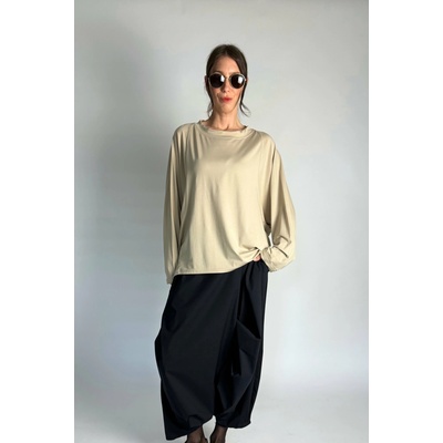 Halenka s netopýřími rukávy Beige