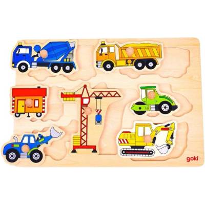 Goki Puzzle Goki Building Site Vehicles Lift Out (57593)