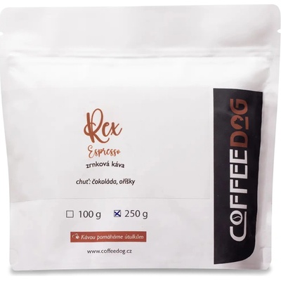 Coffeedog Rex Espresso zrnková káva 250 g