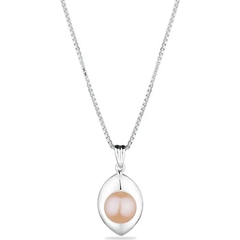 Image 1 of Swan Сребърно колие със сладководна розова перла GP051R Swan