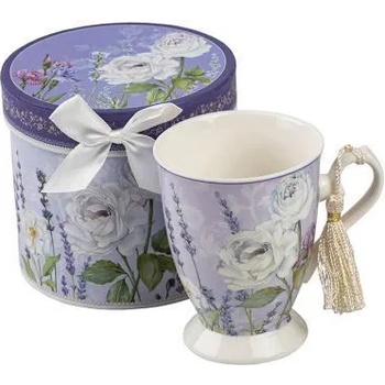 Image 1 of New wish Порцеланова чаша за чай с луксозна кутия в мотив лавандула 952702