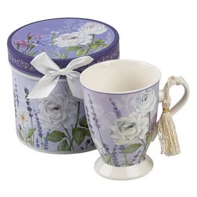 New wish Порцеланова чаша за чай с луксозна кутия в мотив лавандула 952702