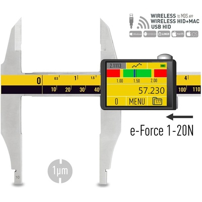 Microtech Дигитален шублер Microtech MICRON DataMet eForce - 300 мм, 0, 001 мм (141088321A)