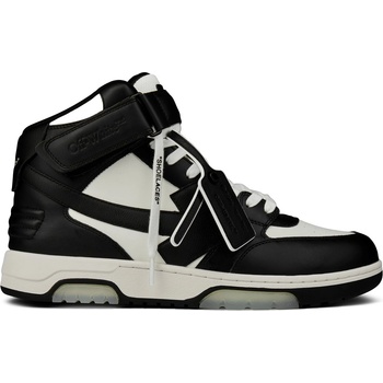 OFF WHITE Високи кецове OFF WHITE Men's Out Of Office High Top Retro Sneakers - Wht/Blk 0110