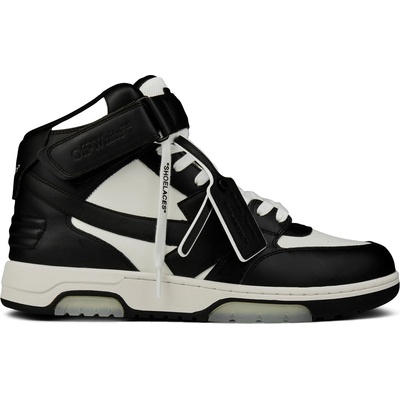 OFF WHITE Високи кецове OFF WHITE Men's Out Of Office High Top Retro Sneakers - Wht/Blk 0110