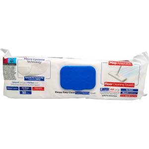 Sleepy мокри кърпи универсални за почистване на под, 50 броя, Mop Adaptable, Extra Hygiene