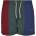 Urban Classics Бански гащета Urban classics Tricolour swimming shorts - Red (Bordeaux / Bottle Green)