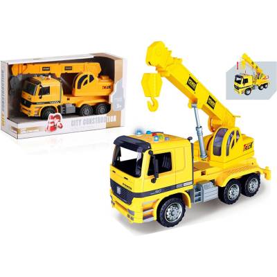Ocie City Service Камион с кран Builder 1: 16