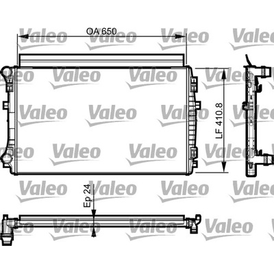 VALEO Chladič motora 735558