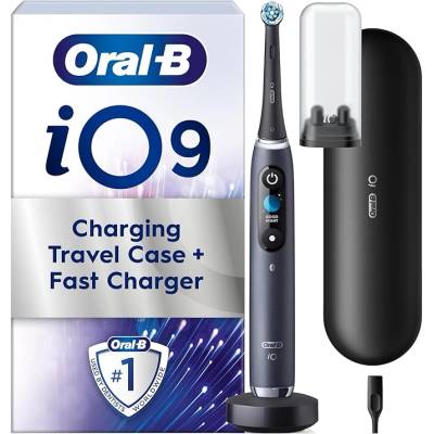 Oral-B Електрическа Четка за Зъби Oral-B iO9 Black Onyx с Магнитна Технология, 7 режима и AI (BRAUN-IO9)