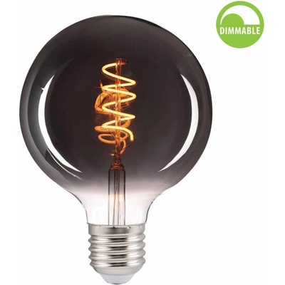 VIVALUX LED КРУШКА VIVALUX FLICK SMOKE LED FILAMENT 4W E27 100Lm DIM GLOBE 1800K (VIV004777)