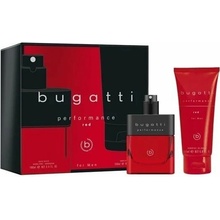 Bugatti Performance Red EDT 100 ml + sprchový gél 200 ml, darčeková saad pre mužov