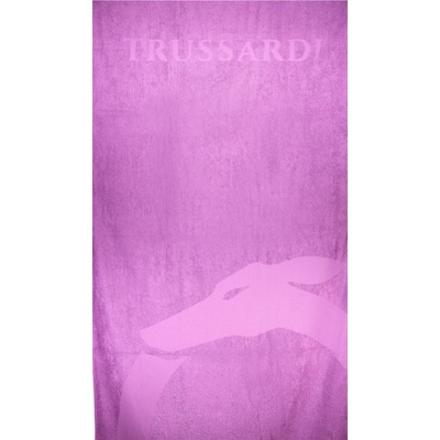Trussardi plážová osuška fialová 88 x 190 cm