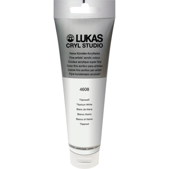 Image 1 of LUKAS Cryl Studio Plastic Tube АКРИЛНА боя Titanium White 125 ml 1 бр (746080012)