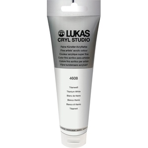 LUKAS Cryl Studio Plastic Tube АКРИЛНА боя Titanium White 125 ml 1 бр (746080012)