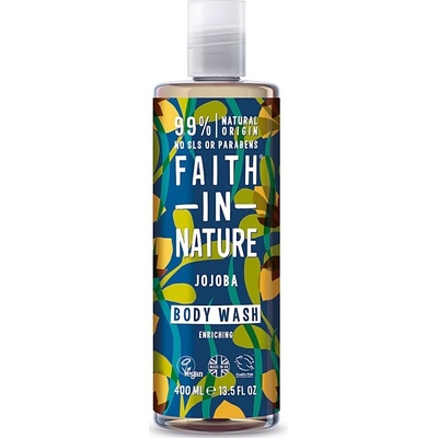 Faith in Nature přírodní sprchový gel s jojobovým olejem 400 ml