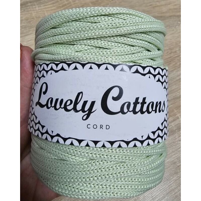 Polyesterová šňůra Lovely Cottons 3mm - Pístáciová-světlá