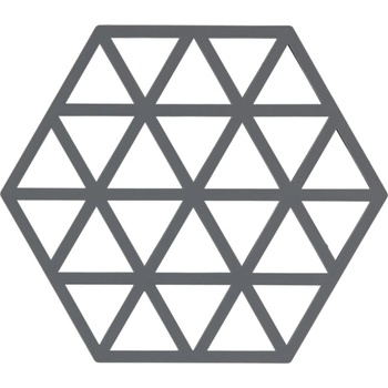 Zone Сива силиконова подложка за гореща тенджера Триъгълници - Zone (330226)