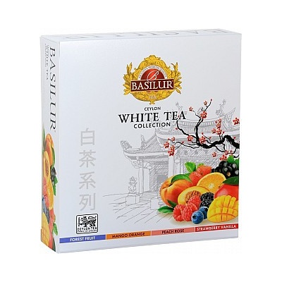 BASILUR White Tea Assorted prebal 40 gastro sáčkov