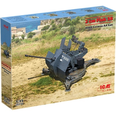 ICM 2cm Flak 38 WWII German AA Gun 1:35