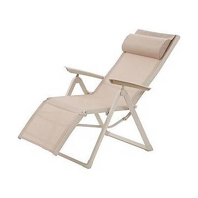 DEOKORK Hliníkové křeslo relaxační MALTA ivory